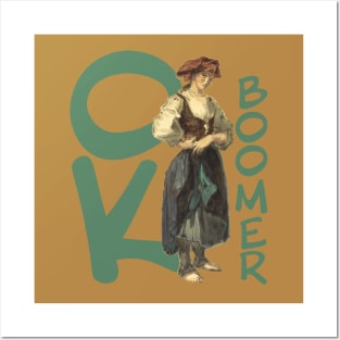 Delacroix Ok Boomer Girl Posters and Art